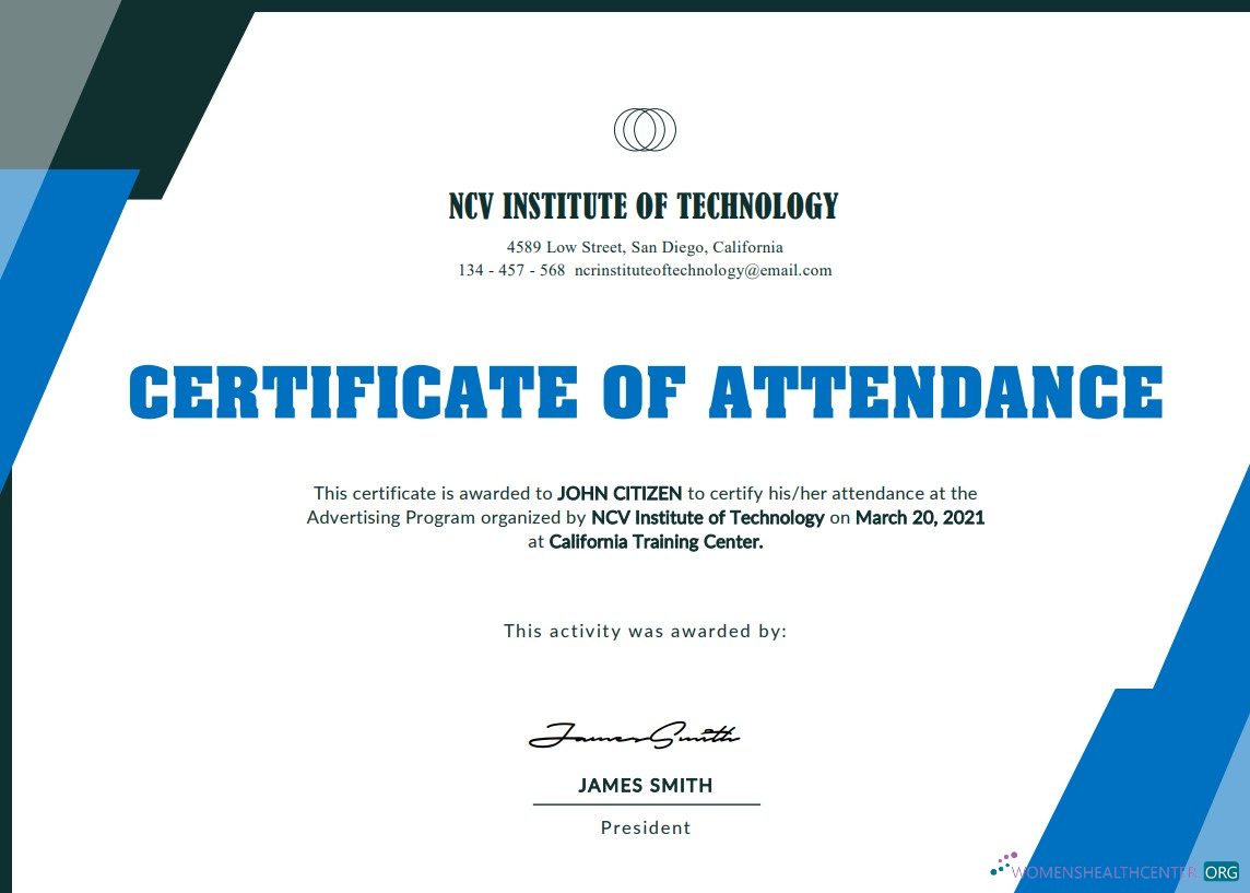 Download USA NCV Institute of Technology Event Cert Photoshop template